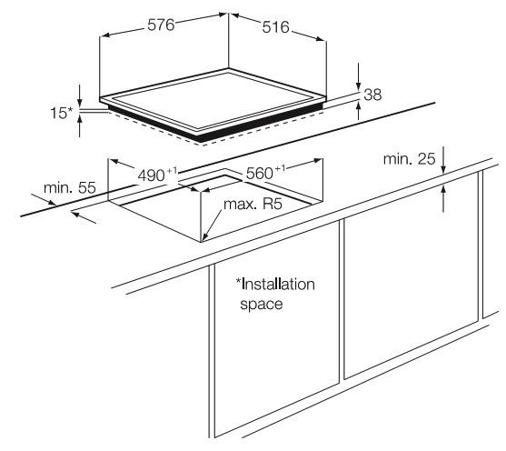 Поверхность AEG hk 634020 xb купить с доставкой по Москве и Московской области в интернет-магазине АваТехно