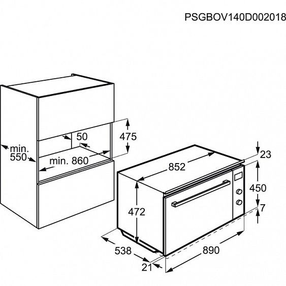 Духовой шкаф ELECTROLUX EOM5420AAX купить с доставкой по Москве и Московской области в интернет-магазине АваТехно