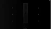 Индукционная панель с вытяжкой Kuppersbusch KMI 9850.1 SR-S Black Velvet