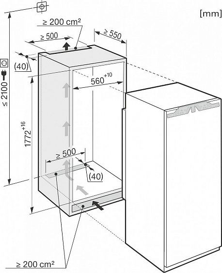 Встраиваемая морозильная камера Miele FNS 37402 I купить с доставкой по Москве и Московской области в интернет-магазине АваТехно
