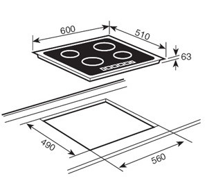 Варочная панель TEKA TT 600 STAINLESS STEEL (10208004) купить с доставкой по Москве и Московской области в интернет-магазине АваТехно