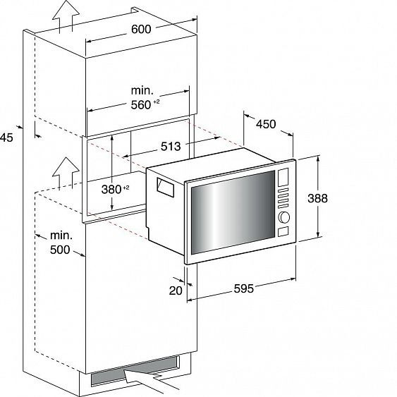 Встраиваемая микроволновая печь Hotpoint-Ariston MWHA 222.1 X купить с доставкой по Москве и Московской области в интернет-магазине АваТехно