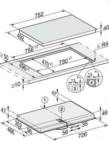 Варочная панель Miele KM 6542 FL купить с доставкой по Москве и Московской области в интернет-магазине АваТехно