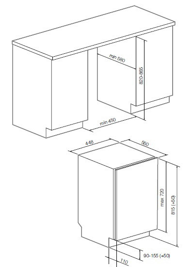 Посудомоечная машина GRAUDE VG 45.2 купить с доставкой по Москве и Московской области в интернет-магазине АваТехно