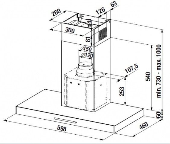 Вытяжка Kuppersbusch DW 6340.0 E купить с доставкой по Москве и Московской области в интернет-магазине АваТехно