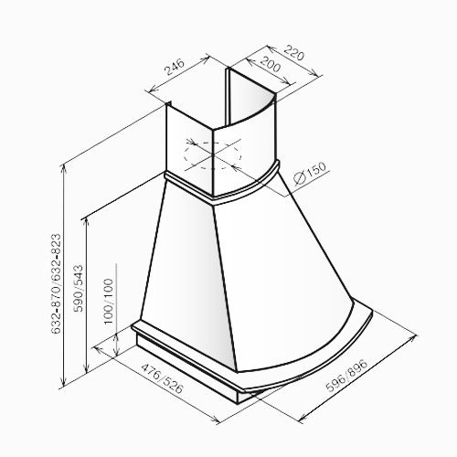 Вытяжка TEKA MIRABEL 60 HP VANILLA (40495451) купить с доставкой по Москве и Московской области в интернет-магазине АваТехно