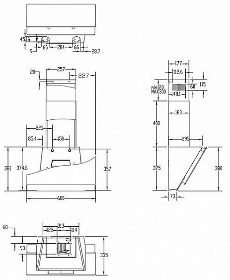 Вытяжка HAIER HVX-W671ATQBC купить с доставкой по Москве и Московской области в интернет-магазине АваТехно