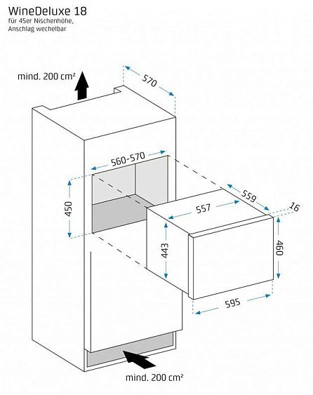 Винный шкаф Caso WineDeluxe E 18 купить с доставкой по Москве и Московской области в интернет-магазине АваТехно