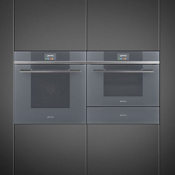 Духовой шкаф электрический компактный SMEG SF4104MCS купить с доставкой по Москве и Московской области в интернет-магазине АваТехно