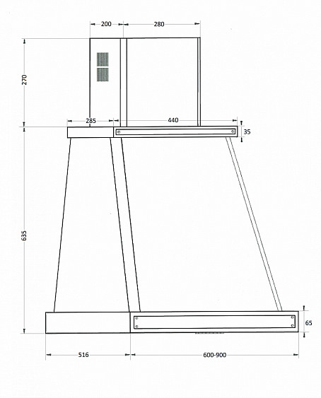 Вытяжка KUPPERSBERG t 669 ant bronze купить с доставкой по Москве и Московской области в интернет-магазине АваТехно