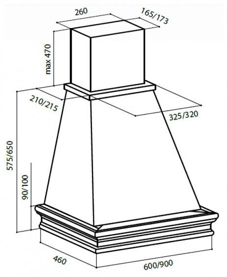 Вытяжка LEX VERONA 600 WHITE купить с доставкой по Москве и Московской области в интернет-магазине АваТехно