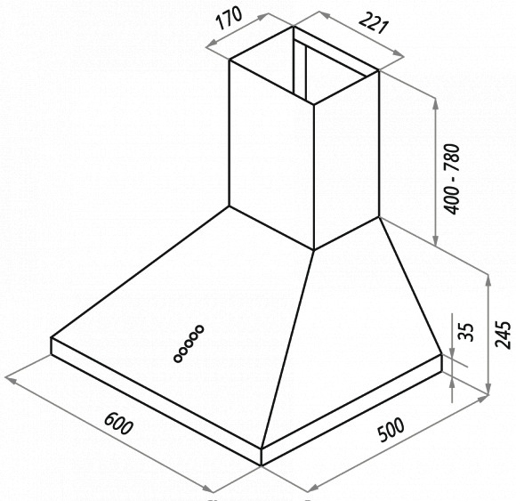 Вытяжка MAUNFELD RETRO 60 (С) белый купить с доставкой по Москве и Московской области в интернет-магазине АваТехно
