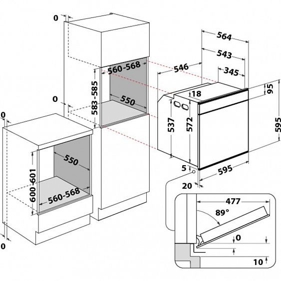 Духовой шкаф WHIRLPOOL AKZM 8480 NB купить с доставкой по Москве и Московской области в интернет-магазине АваТехно