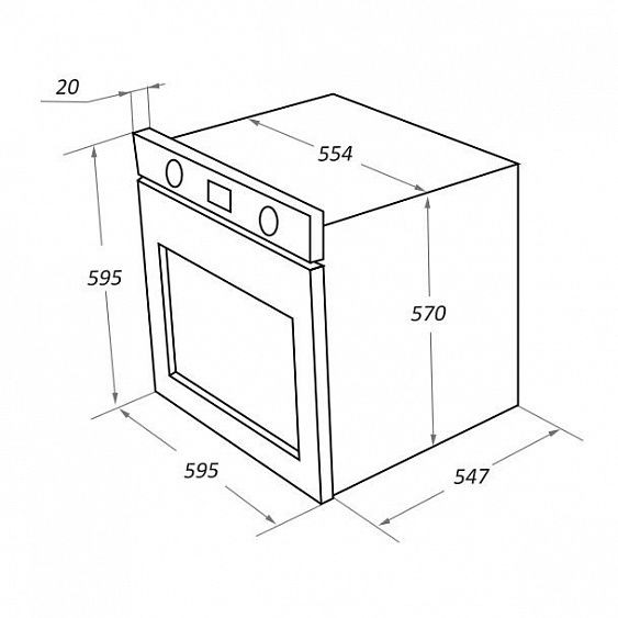 Духовой шкаф MAUNFELD EOEH.7611SCB купить с доставкой по Москве и Московской области в интернет-магазине АваТехно