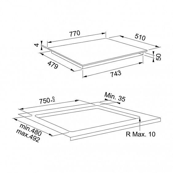 Варочная поверхность FRANKE FSM 804 I B BK купить с доставкой по Москве и Московской области в интернет-магазине АваТехно