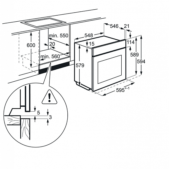 Электрический духовой шкаф ELECTROLUX OPEA2350C купить с доставкой по Москве и Московской области в интернет-магазине АваТехно