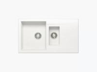 Кухонная мойка POLYGRAN BRIG-870 белый хлопок 36