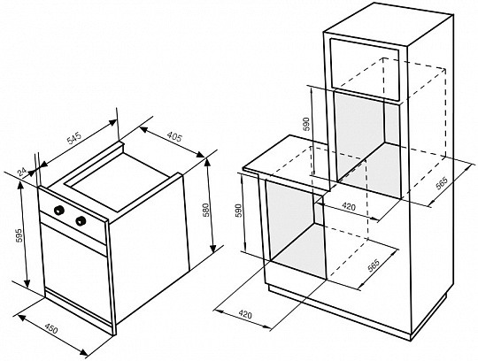 Встраиваемый духовой шкаф KORTING OKB 7951 CMW купить с доставкой по Москве и Московской области в интернет-магазине АваТехно