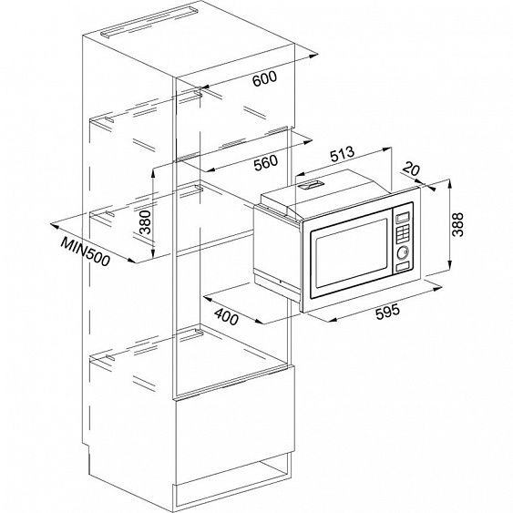 Микроволновая печь FRANKE FMW 250 CS2 G XS купить с доставкой по Москве и Московской области в интернет-магазине АваТехно