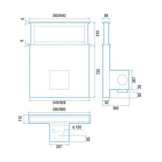 Встраиваемая вытяжка в стол  BEST LIFT BLACK 600 07756001A купить с доставкой по Москве и Московской области в интернет-магазине АваТехно