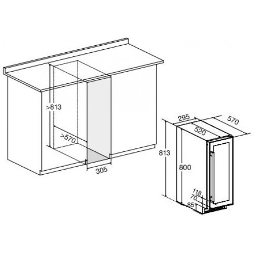 Винный шкаф DUNAVOX dx-19.58ssk/dp купить с доставкой по Москве и Московской области в интернет-магазине АваТехно