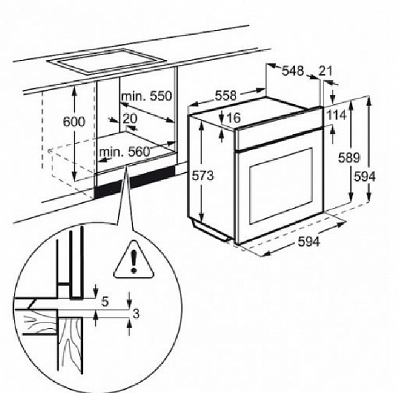 Электрический духовой шкаф ELECTROLUX OPEB2500V купить с доставкой по Москве и Московской области в интернет-магазине АваТехно