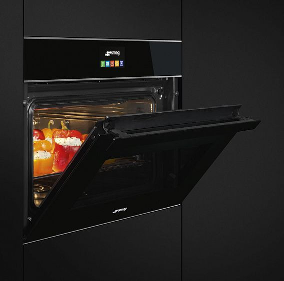 Духовой шкаф электрический компактный SMEG SF4604PVCNX1 купить с доставкой по Москве и Московской области в интернет-магазине АваТехно