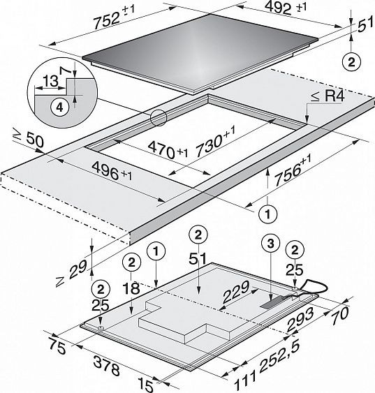 Варочная панель MIELE KM6839 встр.заподлицо купить с доставкой по Москве и Московской области в интернет-магазине АваТехно