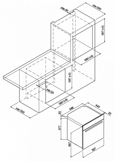 Духовой шкаф GRAUDE BMDP 60.0 SG купить с доставкой по Москве и Московской области в интернет-магазине АваТехно