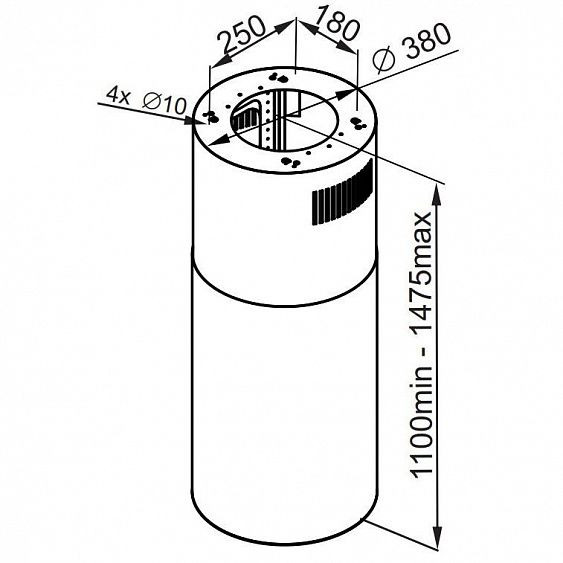 Вытяжка MAUNFELD LEE ISLA 39 WHITE купить с доставкой по Москве и Московской области в интернет-магазине АваТехно