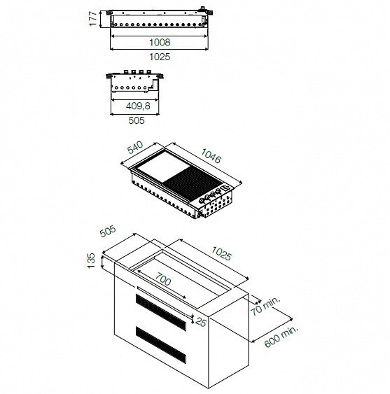 Варочная поверхность Fulgor Milano SBQ 100 G нержавеющая сталь купить с доставкой по Москве и Московской области в интернет-магазине АваТехно