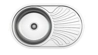 Кухонная мойка Zigmund & Shtain Kreis OV 780.8 polished с сифоном