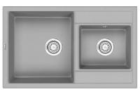 Кухонная мойка GRANULA GR-8201 алюминиум