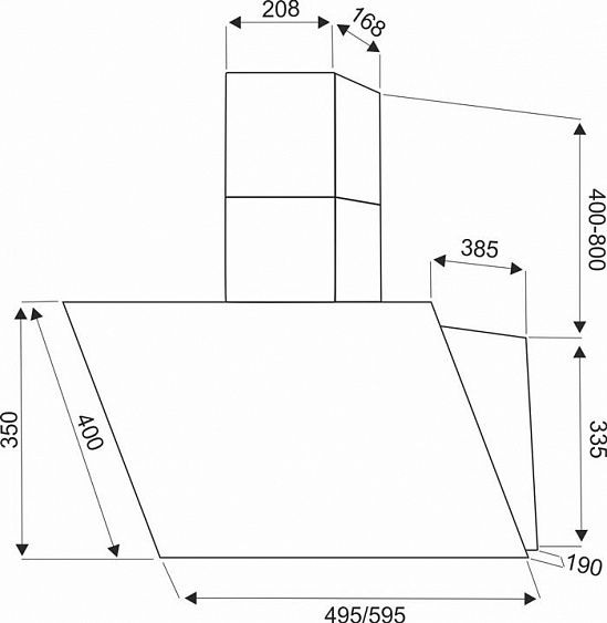 Вытяжка EXITEQ EX-1156 white купить с доставкой по Москве и Московской области в интернет-магазине АваТехно