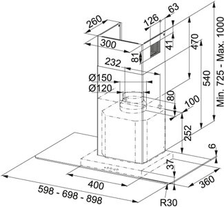 Вытяжка FRANKE 110.0196.268  FLI 605 XS купить с доставкой по Москве и Московской области в интернет-магазине АваТехно
