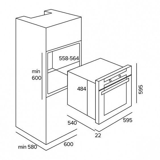 Духовой шкаф TEKA HGS 740 (41597402) купить с доставкой по Москве и Московской области в интернет-магазине АваТехно