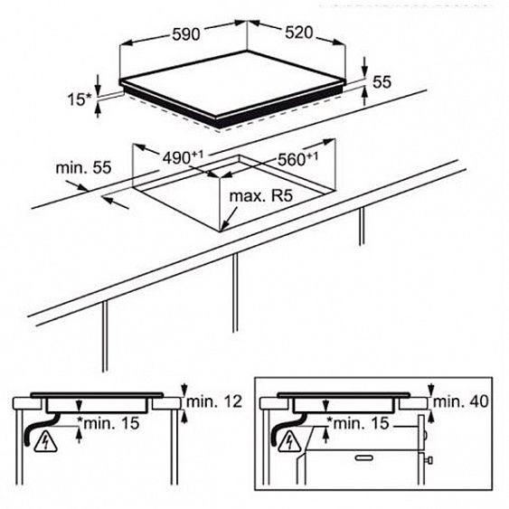 Поверхность ELECTROLUX ehi 96832 fg купить с доставкой по Москве и Московской области в интернет-магазине АваТехно