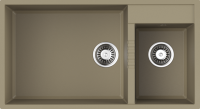 Кухонная мойка OMOIKIRI Tedori 85-2-U-CH Tetogranit/шампань (4993945)
