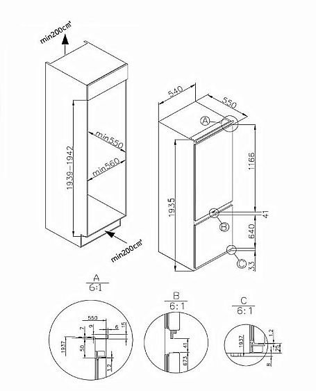 Встраиваемый холодильник WEISSGAUFF WRKI 2000 Total NoFrost Inverter Premium EcoFresh Inox Встраиваемый холодильник WEISSGAUFF WRKI 2000 Total NoFrost Inverter Premium EcoFresh Inox купить с доставкой по Москве и Московской области в интернет-магазине АваТехно