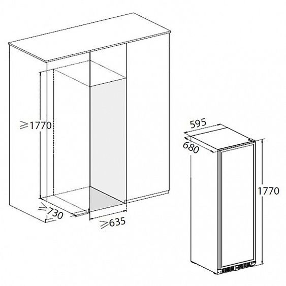 Винный шкаф DUNAVOX dx-166.428sdsk купить с доставкой по Москве и Московской области в интернет-магазине АваТехно