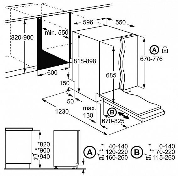 Посудомоечная машина AEG  f 55610 vi1p купить с доставкой по Москве и Московской области в интернет-магазине АваТехно