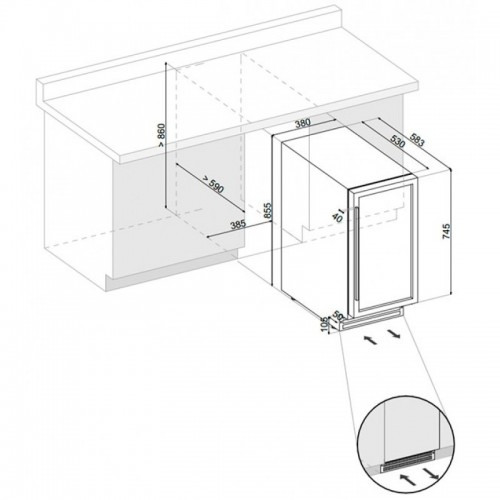Винный шкаф DUNAVOX DAU-32.81SS купить с доставкой по Москве и Московской области в интернет-магазине АваТехно