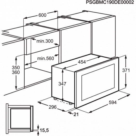 Встраиваемая микроволновая печь Electrolux KMFE 172 TEX купить с доставкой по Москве и Московской области в интернет-магазине АваТехно