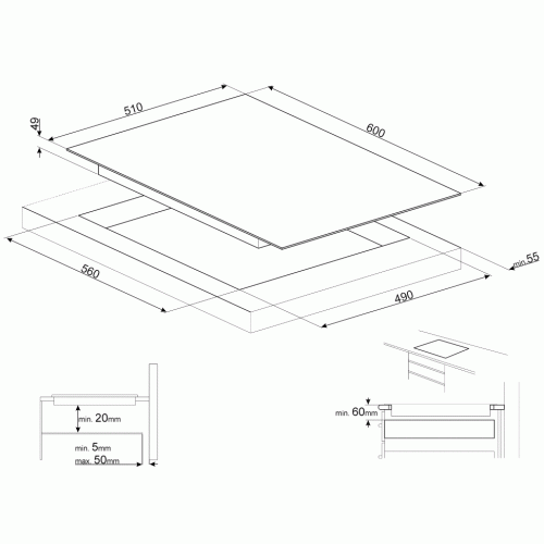 Варочная панель SMEG SI2M7643B купить с доставкой по Москве и Московской области в интернет-магазине АваТехно