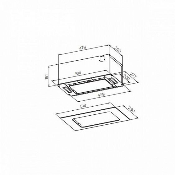ВЫТЯЖКА HOMSAIR CROCUS 52RD ЧЕРНЫЙ купить в Москве цена в интернет-магазине АваТехно