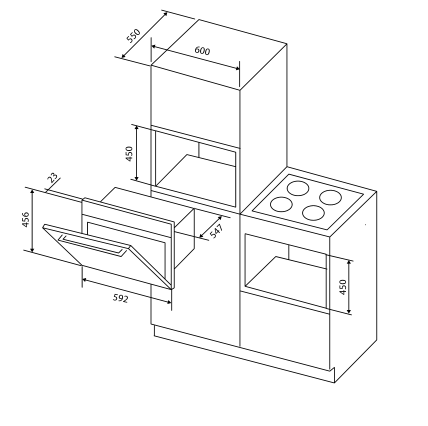Духовой шкаф DE DIETRICH dos 1195 b купить с доставкой по Москве и Московской области в интернет-магазине АваТехно