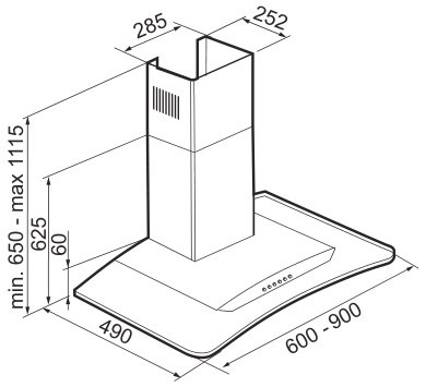 Вытяжка KORTING khc 9954 x купить с доставкой по Москве и Московской области в интернет-магазине АваТехно
