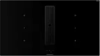Индукционная панель с вытяжкой Kuppersbusch KMI 9850.1 SR-S Black Chrome