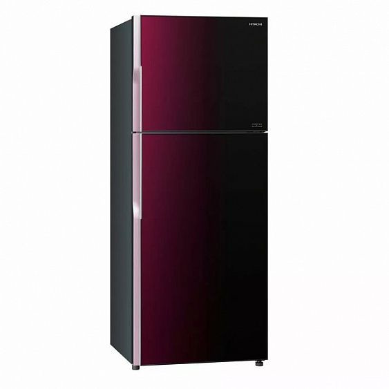 Холодильник HITACHI R-VG 472 PU8 XRZ красное стекло купить с доставкой по Москве и Московской области в интернет-магазине АваТехно