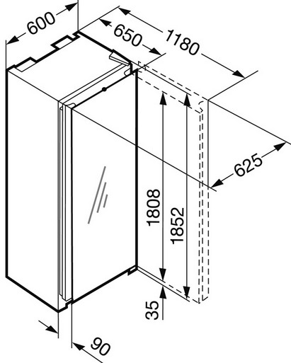Однокамерный холодильник LIEBHERR kbs 3864-20 001 купить с доставкой по Москве и Московской области в интернет-магазине АваТехно